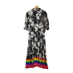 Eloquii Romper With Attached Rainbow Train Women Size 14 Festival (With Flaw)